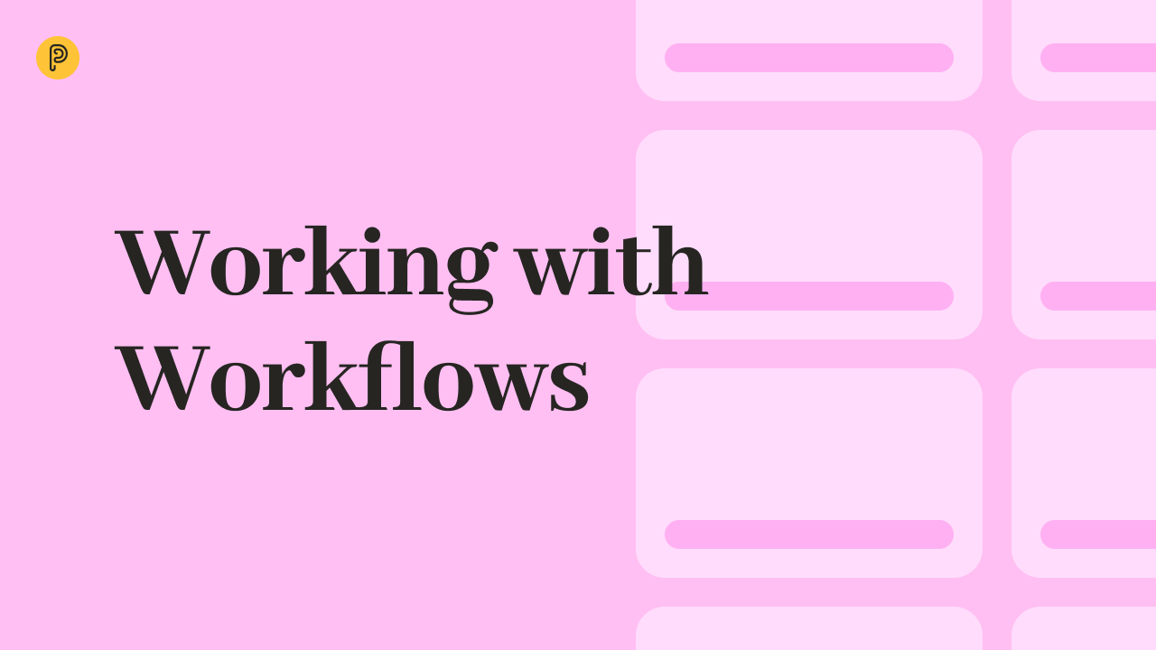 Travailler avec des workflows